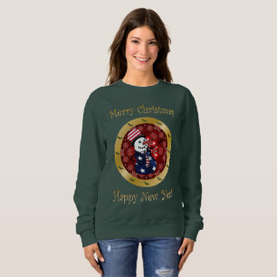 Patriotic Snowman Joe ~ Merry Christmas ~ * ~ Sweatshirt
