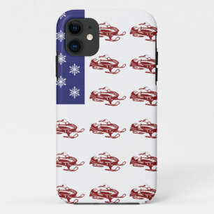 Patriotic Snowmobiling iPhone 11 Case