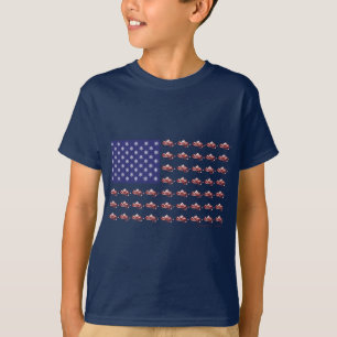 Patriotic Snowmobiling T-Shirt