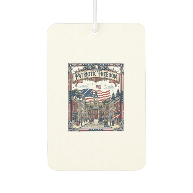 Patriotic Soap Maker Car Air Freshener (Front)