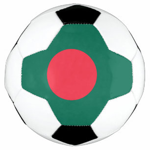 Patriotic Soccer Ball with Bangladesh Flag