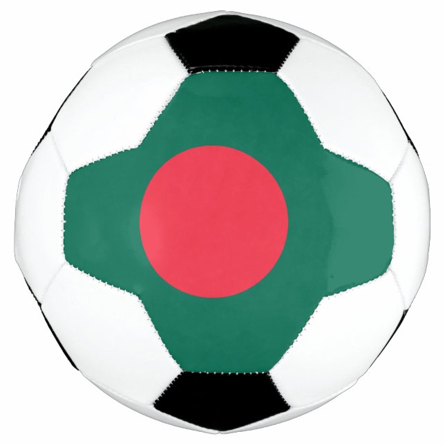 Patriotic Soccer Ball with Bangladesh Flag (Front)