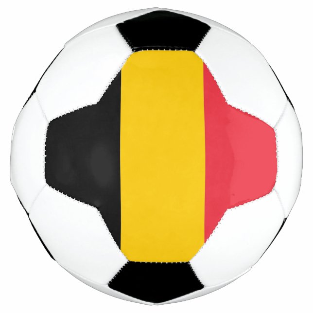 Patriotic Soccer Ball with Belgium Flag (Front)