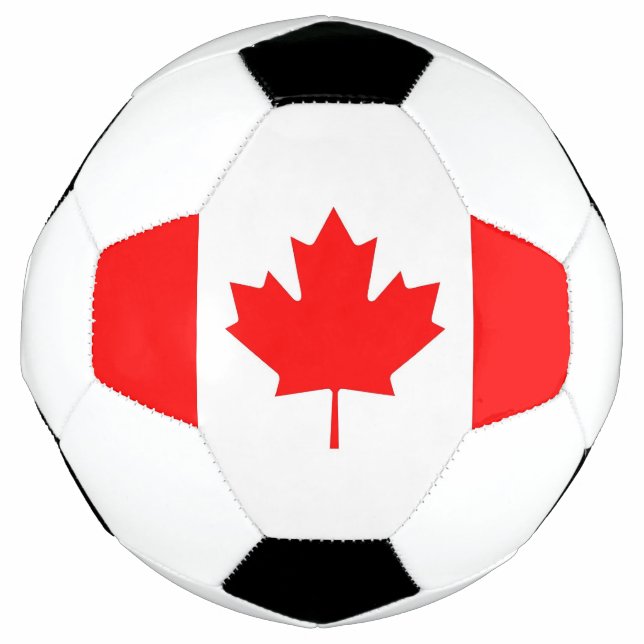 Patriotic Soccer Ball with Canada Flag (Front)