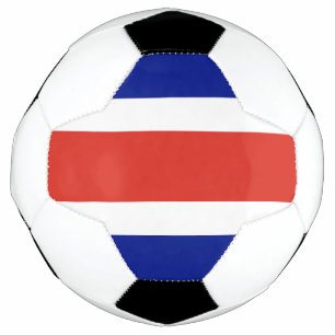Patriotic Soccer Ball with Costa Rica Flag