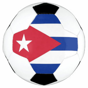 Patriotic Soccer Ball with Cuba Flag