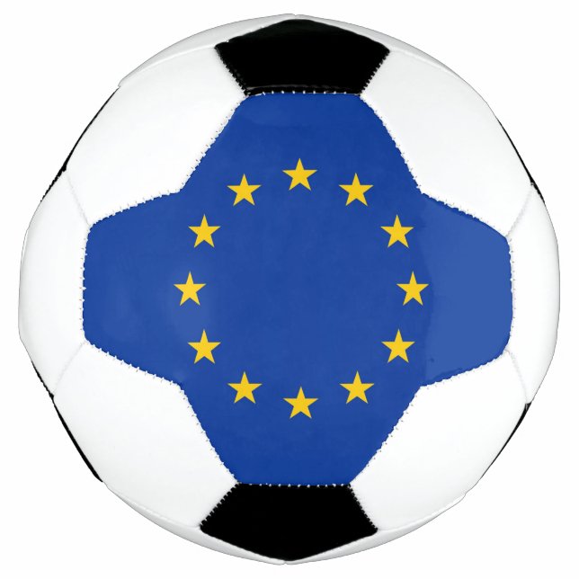 Patriotic Soccer Ball with European Union Flag (Front)