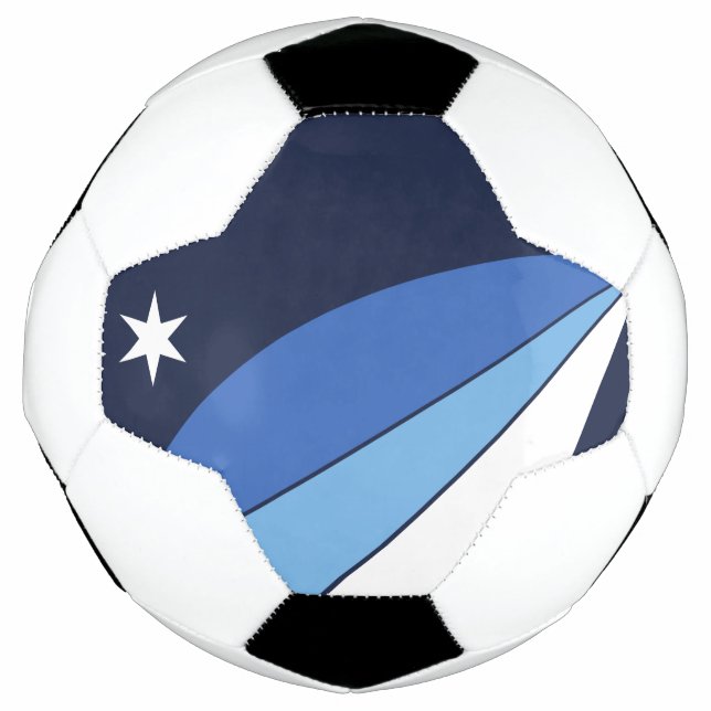Patriotic Soccer Ball with Flag of Columbia (Front)