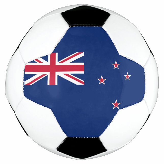 Patriotic Soccer Ball with Flag of New Zealand (Front)