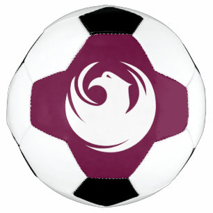 Patriotic Soccer Ball with Flag of Phoenix City