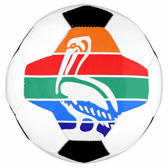 Patriotic Soccer Ball with Flag of St. Petersburg (Front)
