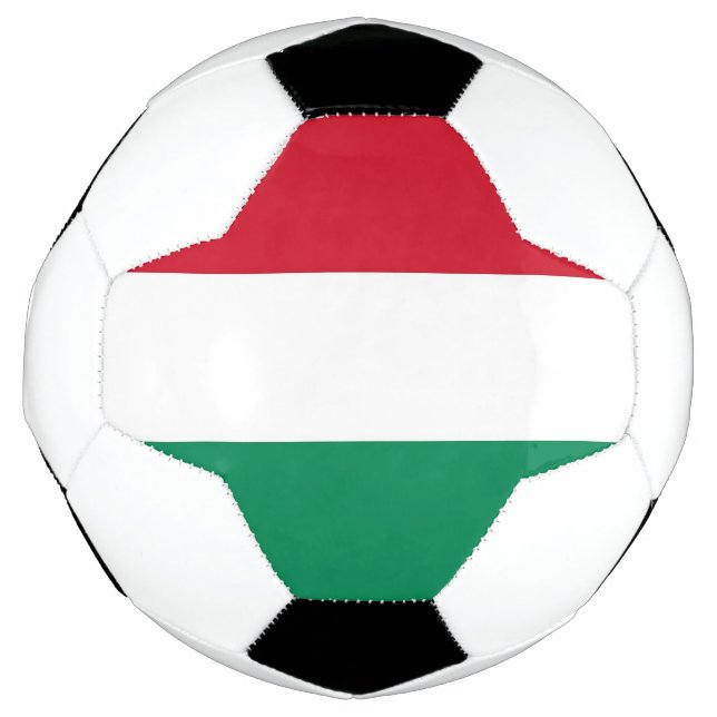 Patriotic Soccer Ball with Hungary Flag (Front)