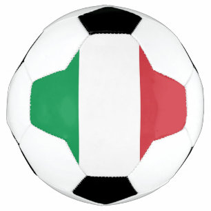 Patriotic Soccer Ball with Italy Flag