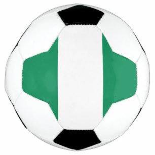 Patriotic Soccer Ball with Nigeria Flag