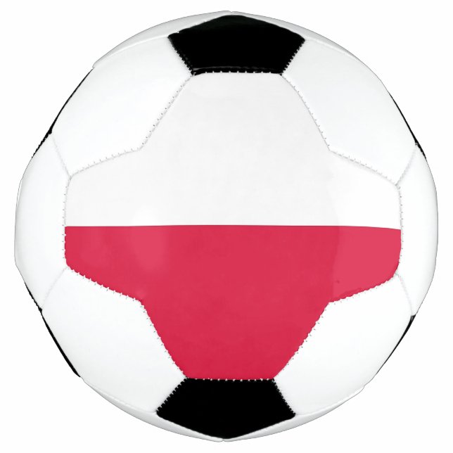 Patriotic Soccer Ball with Poland Flag (Front)
