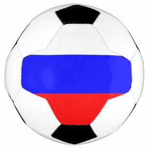 Patriotic Soccer Ball with Russia Flag