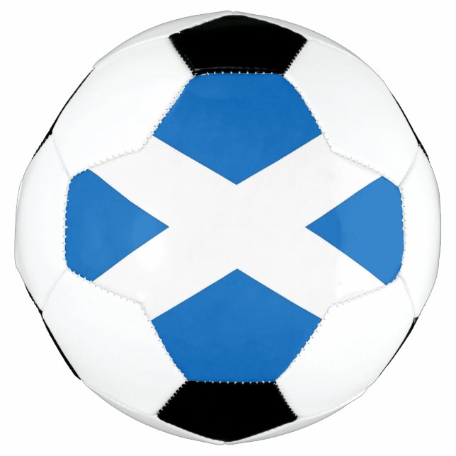 Patriotic Soccer Ball with Scotland Flag (Front)