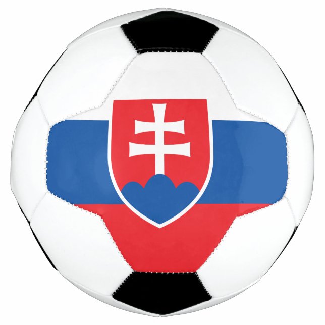 Patriotic Soccer Ball with Slovakia Flag (Front)