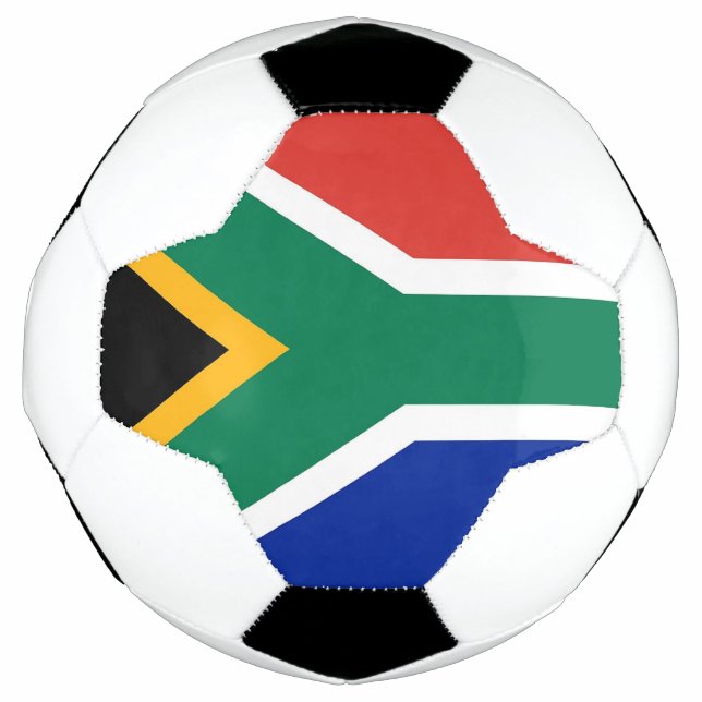 Patriotic Soccer Ball with South Africa Flag (Front)