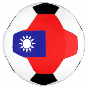 Patriotic Soccer Ball with Taiwan Flag