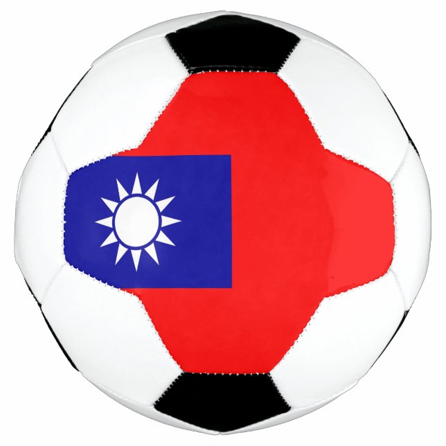 Patriotic Soccer Ball with Taiwan Flag (Front)