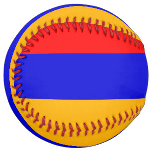 Patriotic Softball with flag of Armenia