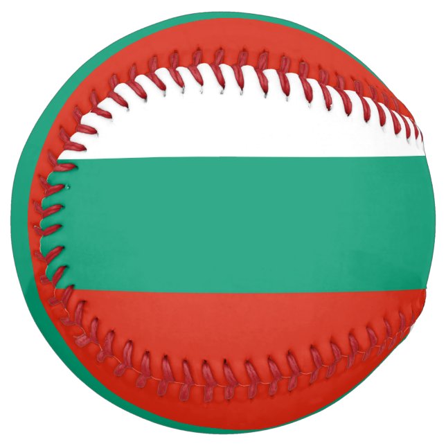 Patriotic Softball with flag of Bulgaria (Front Left)