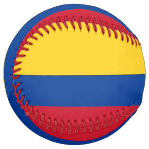 Patriotic Softball with flag of Colombia
