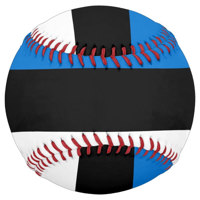 Patriotic Softball with flag of Estonia (Front)