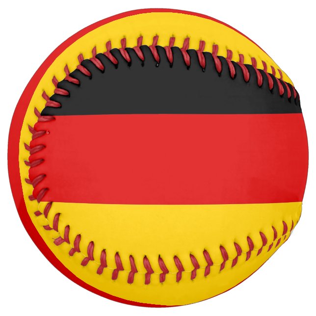 Patriotic Softball with flag of Germany (Front Left)