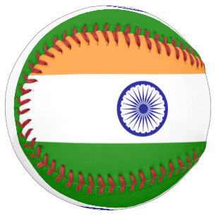 Patriotic Softball with flag of India