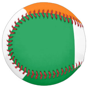 Patriotic Softball with flag of Ireland