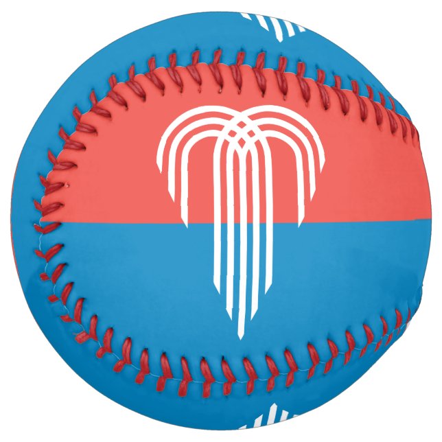 Patriotic Softball with flag of Kansas City (Front Left)