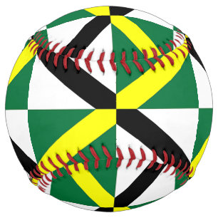 Patriotic Softball with flag of Monterey, USA