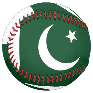 Patriotic Softball with flag of Pakistan