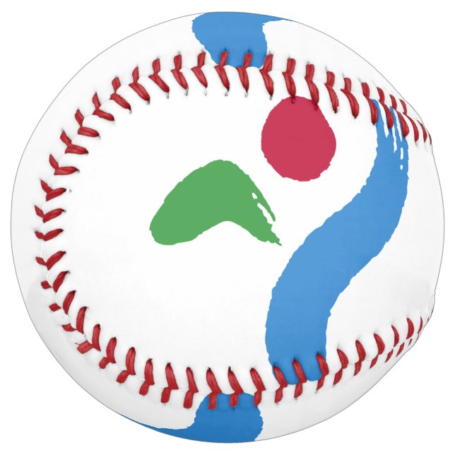 Patriotic Softball with flag of Seoul, South Korea (Front Left)