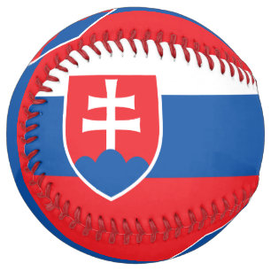 Patriotic Softball with flag of Slovakia