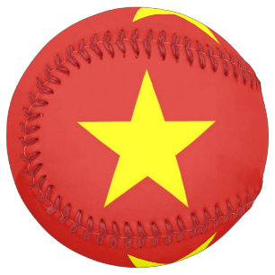 Patriotic Softball with flag of Vietnam