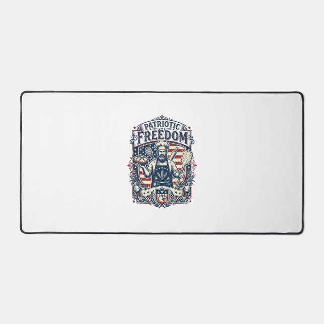 Patriotic Sourdough Baker Desk Mat (Front)