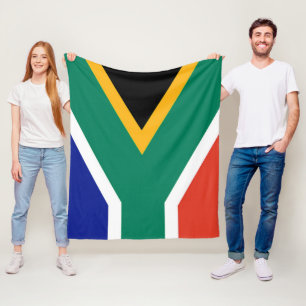 Patriotic South Africa flag Bokke Fleece Blanket
