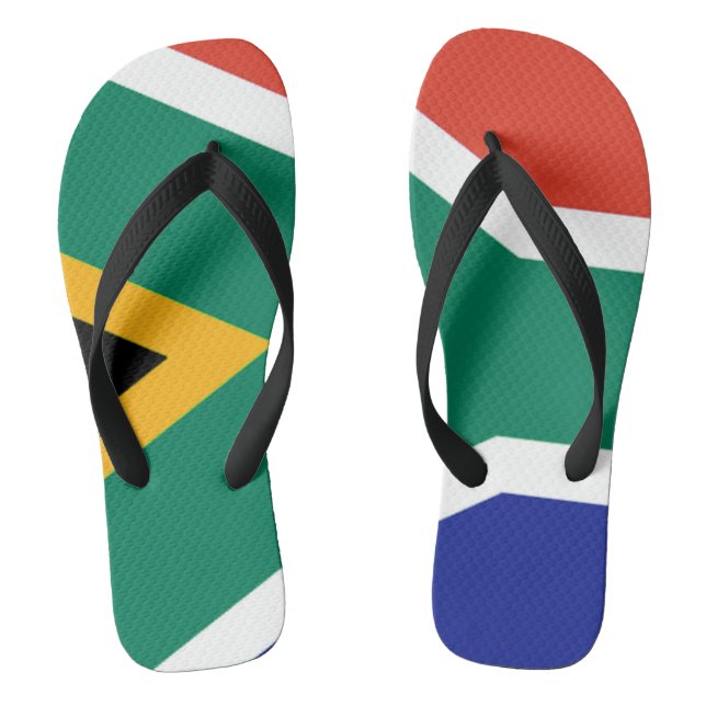 Patriotic South Africa flag Bokke Flip Flops (Footbed)