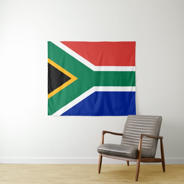 Patriotic South Africa flag Bokke Tapestry (In Situ (Horizontal))