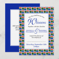 Patriotic SOUTH AFRICAN Wedding