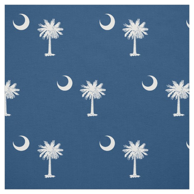 Patriotic South Carolina State Flag Fabric (Swatch)