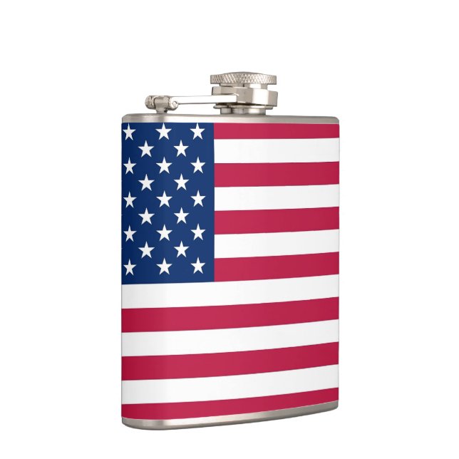 Patriotic, special flask with Flag of USA (Right)