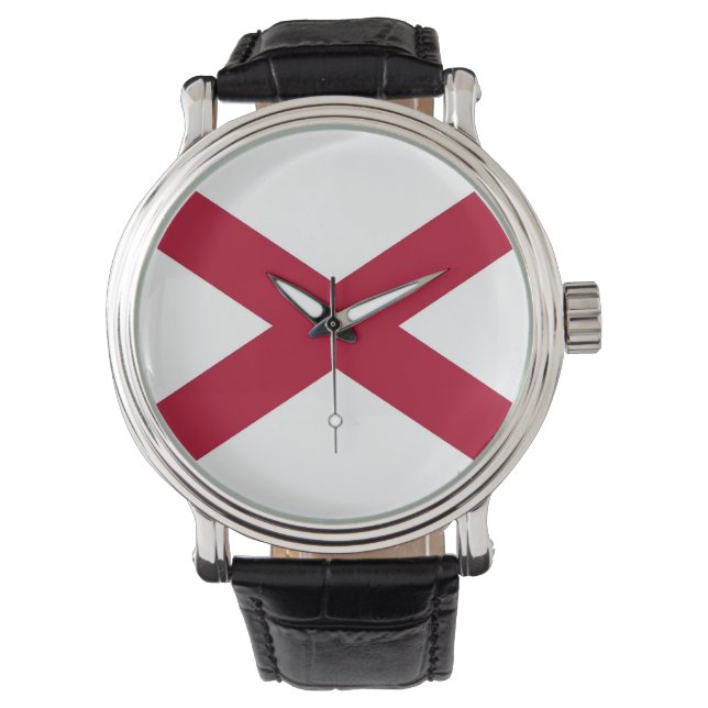 Patriotic, special watch with Flag of Albama, USA (Front)