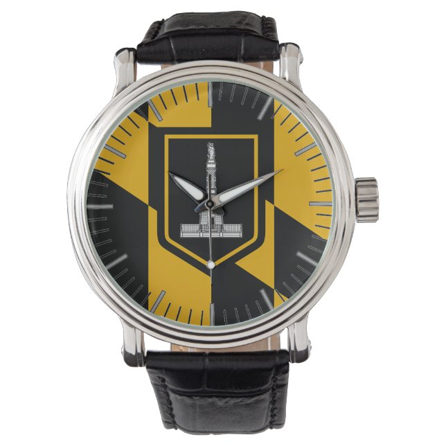 Patriotic, special watch with Flag of Baltimore (Front)