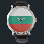Patriotic, special watch with Flag of Bulgaria<br><div class="desc">Add a touch of Bulgarian pride to your accessories collection with our exclusive hand watch featuring the flag of Bulgaria! Crafted with meticulous attention to detail, this hand watch is more than just a functional item; it’s a celebration of Bulgaria’s heritage and cultural pride. The elegant design prominently displays the...</div>