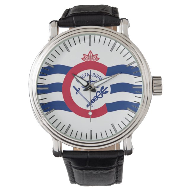Patriotic, special watch with Flag of Cincinnati (Front)