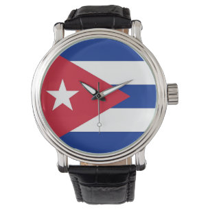 Patriotic, special watch with Flag of Cuba